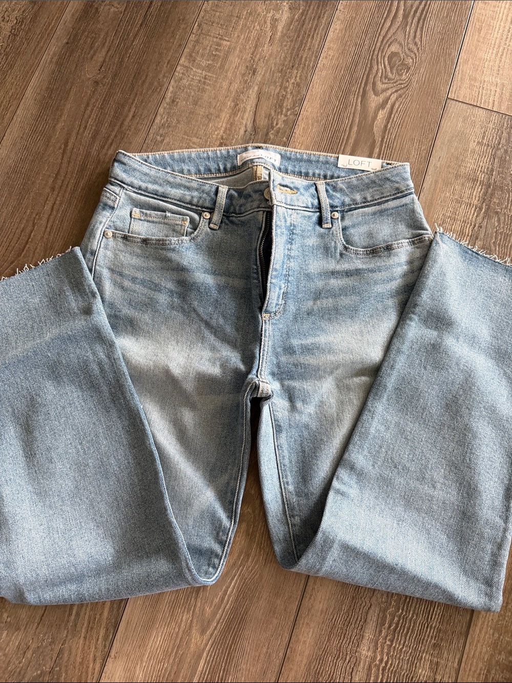 LOFT Light Blue Women's Straight Jeans